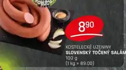 Flop Kostelecké uzeniny slovenský točený salám nabídka
