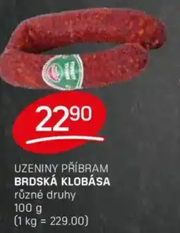 Flop Uzeniny příbram brdská klobása nabídka