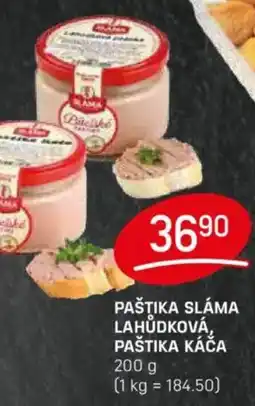 Flop Paštika sláma lahůdková, paštika káča nabídka