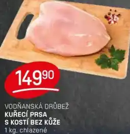 Flop Vodňanská drůbež kuřecí prsa s kostí bez kůže nabídka