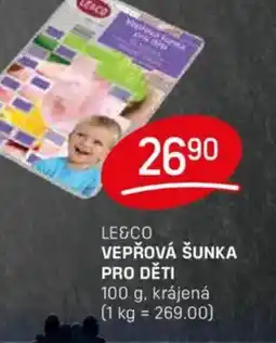 Flop Le&co vepřová šunka pro děti nabídka