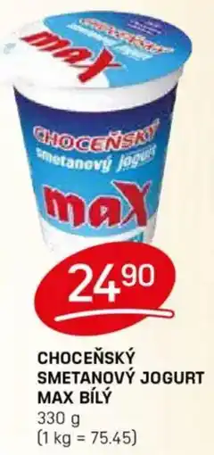 Flop Choceňský smetanový jogurt max bílý nabídka