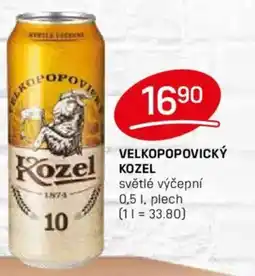 Flop Velkopopovický kozel světlé výčepní nabídka