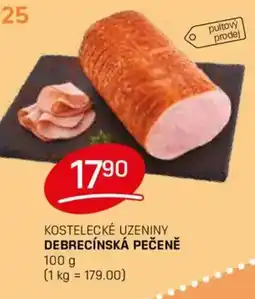 Flop Kostelecké uzeniny debrecínská pečeně nabídka