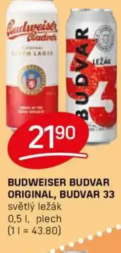 Flop Budweiser budvar original, budvar 33 nabídka