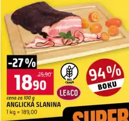Terno Anglická slanina nabídka