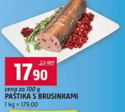 Terno Paštika s brusinkami nabídka