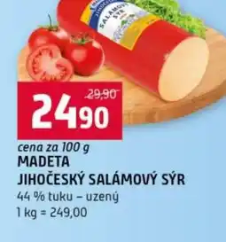 Terno Madeta jihočeský salámový sýr nabídka