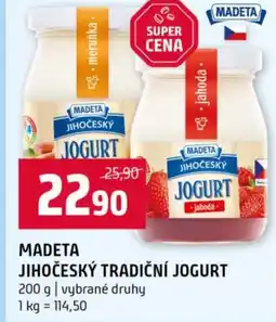 Terno Madeta jihočeský tradiční jogurt nabídka