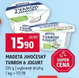 Terno Madeta jihočeský tvaroh & jogurt nabídka