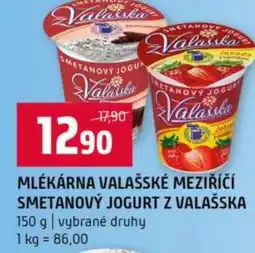 Terno Mlékárna valašské meziříčí smetanový jogurt z valašska nabídka