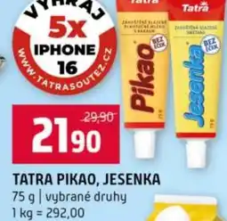 Terno Tatra pikao, jesenka nabídka