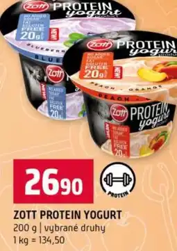 Terno Zott protein yogurt nabídka