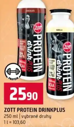 Terno Zott protein drinkplus nabídka