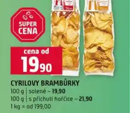 Terno Cyrilovy brambůrky nabídka