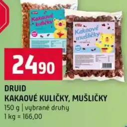 Terno Druid kakaové kuličky, mušličky nabídka