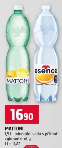Terno MATTONI minerální voda s příchutí nabídka