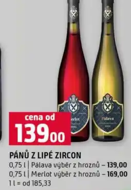 Terno Pánů z lipé zircon nabídka