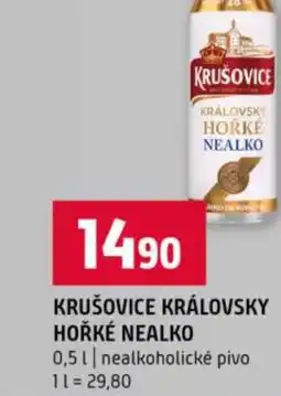Terno Krušovice královsky hořké nealko nabídka