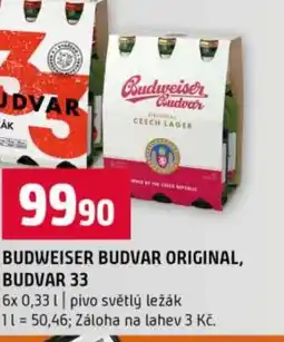 Terno Budweiser budvar original, budvar 33 nabídka