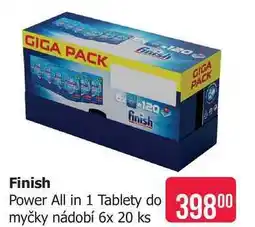 Teta Finish Power All in 1 Tablety do myčky nádobí 6x 20 ks nabídka