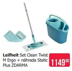 Teta Leifheit Set Clean Twist M Ergo + náhrada Static Plus ZDARMA nabídka