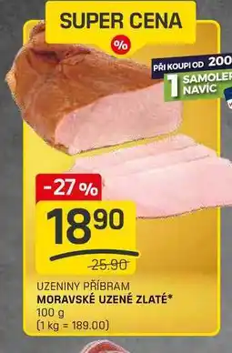 Flop MORAVSKÉ UZENÉ ZLATÉ 100 g nabídka