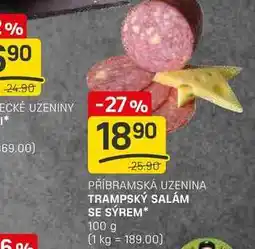 Flop TRAMPSKÝ SALÁM SE SÝREM 100 g nabídka