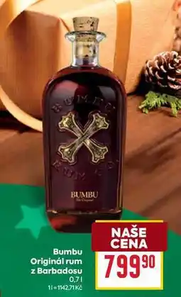 Billa Bumbu Originál rum z Barbadosu 0,7l nabídka
