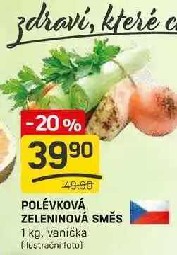 Flop POLÉVKOVÁ ZELENINOVÁ SMĚS 1 kg nabídka