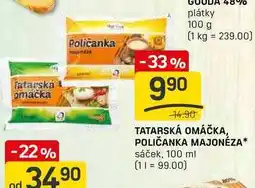 Flop TATARSKÁ OMÁČKA, POLIČANKA MAJONÉZA sáček, 100 ml nabídka