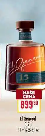 Billa El General 0,7l nabídka