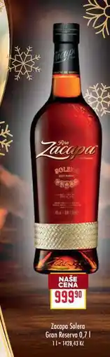 Billa Zacapa Solera Gran Reserva 0,7l nabídka