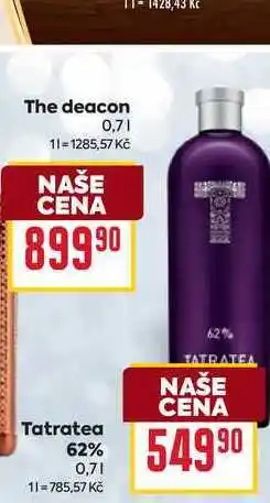 Billa Tatratea 62% 0,7l nabídka