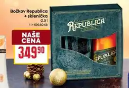 Billa Božkov Republica + sklenička 0,5l nabídka