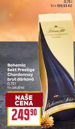 Billa Bohemia Sekt Prestige Chardonnay brut dárková 0,75l nabídka