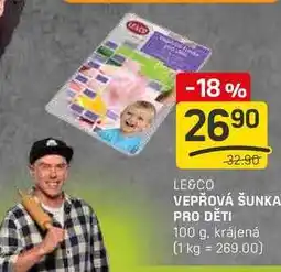 Flop VEPŘOVÁ ŠUNKA PRO DĚTI 100 g, krájená nabídka