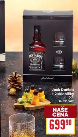 Billa Jack Daniels + 2 skleničky 0,7l nabídka
