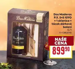 Billa Dos Maderas Dos Maderas 55 P.X. 5+5 10YO +1 sklenice + tácek dárkové balení 0,7l nabídka
