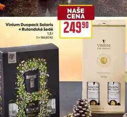 Billa Vinium Duopack Solaris + Rulandské šedé 1,5l nabídka