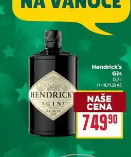 Billa Hendrick's Gin 0,7l nabídka