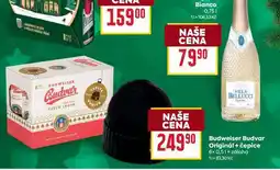Billa Budweiser Budvar Originál + čepice 6x 0,5l nabídka