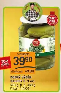 Flop DOBRÝ VÝBĚR OKURKY 6-9 cm 670 g. p. p. 350 g nabídka