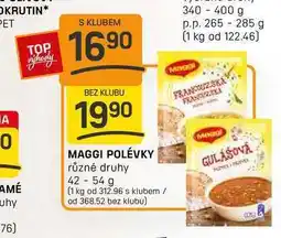 Flop MAGGI POLÉVKY různé druhy 42-54 g nabídka
