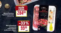 Billa BILLA Premium Carpaccio s Parmigiano a olivovým olejem 100 g nabídka
