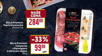 BILLA Premium Carpaccio s Parmigiano a olivovým olejem 100 g