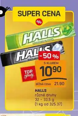 Flop HALLS různé druhy 32-33,5 g nabídka