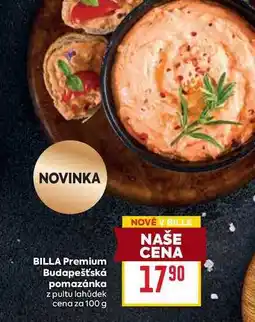 Billa BILLA Premium Budapešťská pomazánka z pultu lahůdek cena za 100 g nabídka