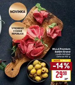 Billa BILLA Premium Salam Grand z pultu lahůdek cena za 100 g nabídka