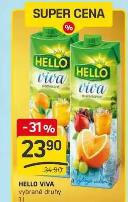 Flop HELLO VIVA vybrané druhy 1l nabídka